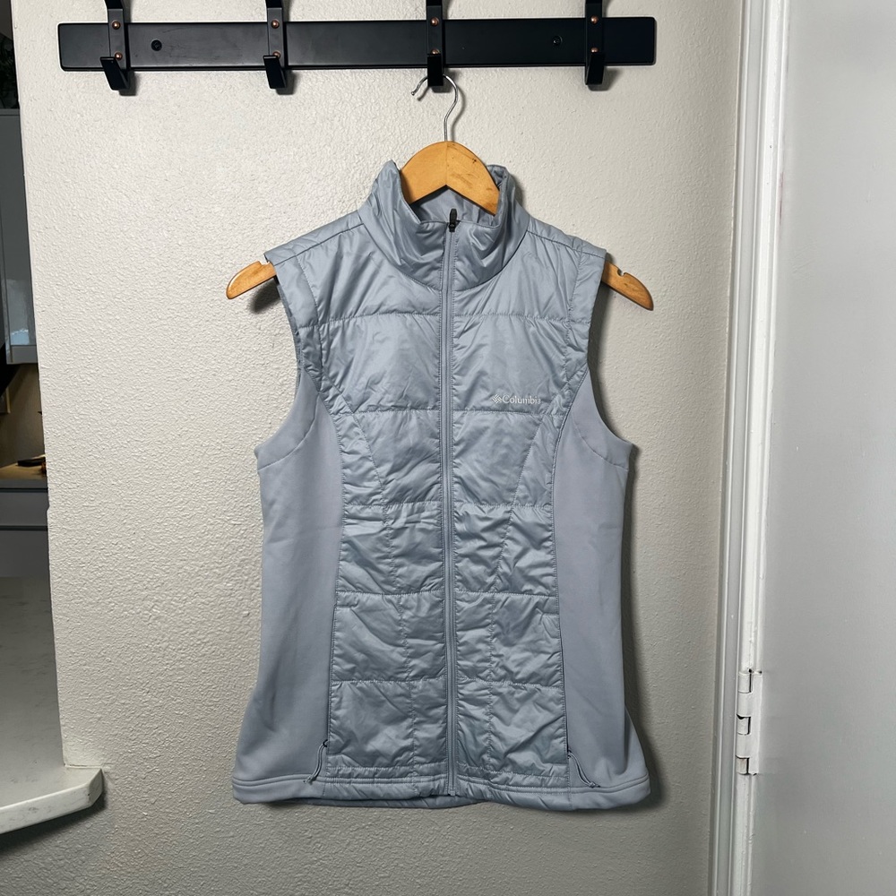 Light Blue Columbia Puffy Vest